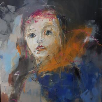 Painting titled "Le déguisement" by Eva Gohier, Original Artwork, Oil