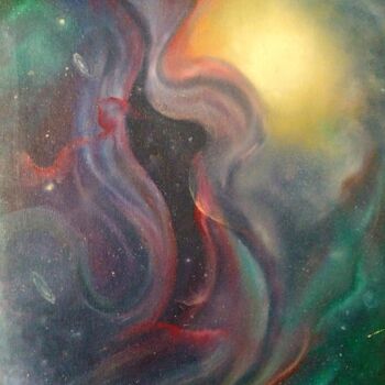 Peinture intitulée "Nebula" par Eva Lazaryan, Œuvre d'art originale, Huile