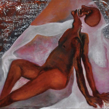 Картина под названием "Imbrication" - Eva Mifsud, Подлинное произведение искусства, Масло