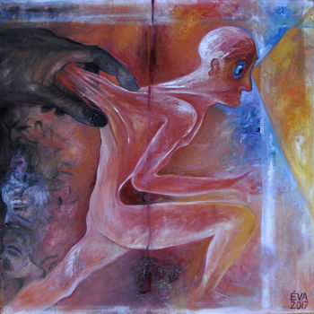 Painting titled "Main" by Eva Mifsud, Original Artwork, Oil