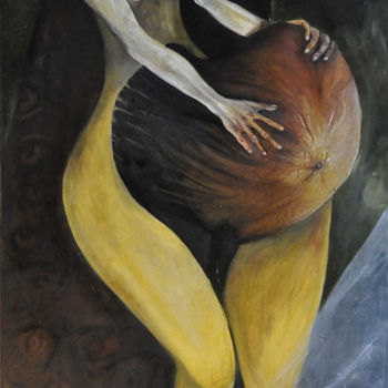 제목이 "La Quarantaine"인 미술작품 Eva Mifsud로, 원작, 기름