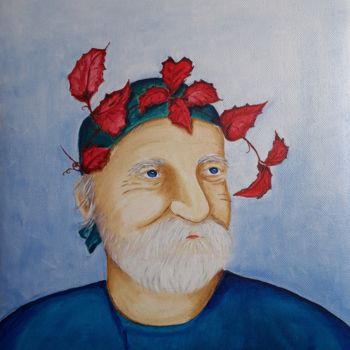 Картина под названием "The Danube hermit" - Éva Mihalovics, Подлинное произведение искусства, Масло