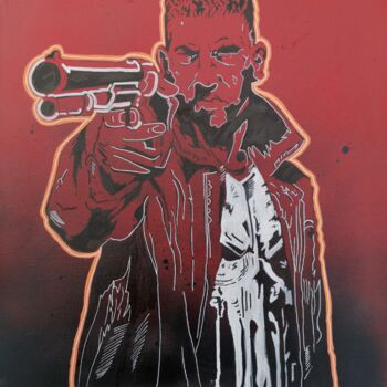 图画 标题为“The Punisher” 由Eva Pantera, 原创艺术品, 标记