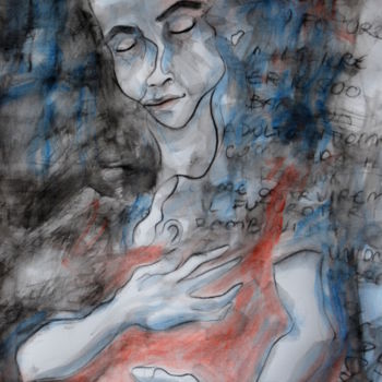 Pittura intitolato "Maternità" da Eva Pianfetti, Opera d'arte originale, Altro