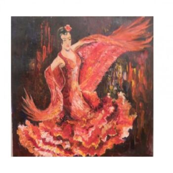 Painting titled "Фламенко" by Eva Shturma, Original Artwork