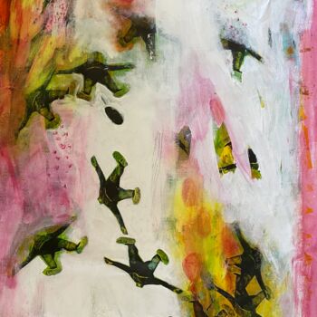Painting titled "Keep flying" by Eva Wiren, Original Artwork, Acrylic