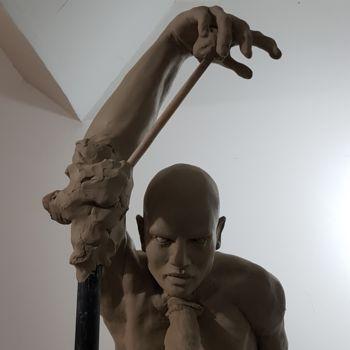 Escultura intitulada "Se meurt de Nuit (e…" por Eva Czaplicki, Obras de arte originais, Argila