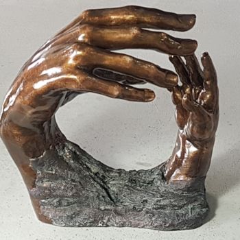 Skulptur mit dem Titel "Requiem" von Eva Czaplicki, Original-Kunstwerk, Terra cotta