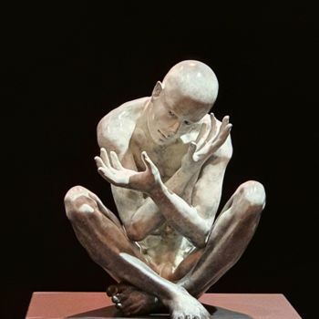 Skulptur mit dem Titel "Origine ∝" von Eva Czaplicki, Original-Kunstwerk, Bronze