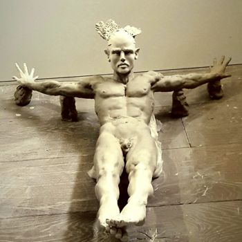 Sculpture titled "Phénix" by Eva Czaplicki, Original Artwork, Clay