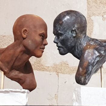 Sculptuur getiteld "La foudre du Printe…" door Eva Czaplicki, Origineel Kunstwerk, Gips