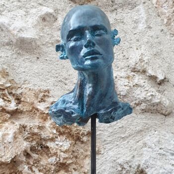 Skulptur mit dem Titel "Silence I" von Eva Czaplicki, Original-Kunstwerk, Terra cotta