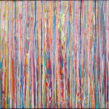 제목이 "MOVING SILENCE XXI"인 미술작품 Eva Dahn Rubin로, 원작, 아크릴 나무 들것 프레임에 장착됨