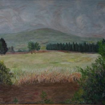 "field with cypresses" başlıklı Tablo Eva Ban Gophen tarafından, Orijinal sanat