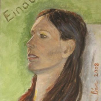 Painting titled "Einat" by Eva Ban Gophen, Original Artwork, Oil