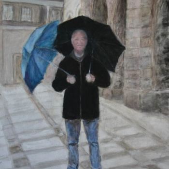 Painting titled "Waiting for the rain" by Eva Ban Gophen, Original Artwork, Oil