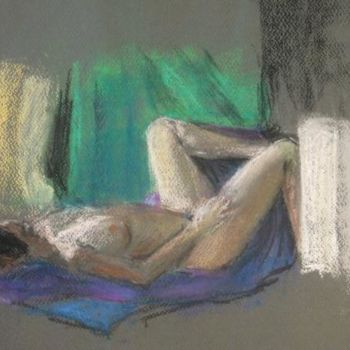 Painting titled "Nude2" by Eva Ban Gophen, Original Artwork
