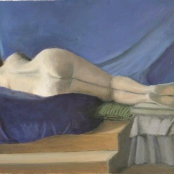 绘画 标题为“Lying  nude” 由Eva Ban Gophen, 原创艺术品
