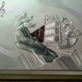 Картина под названием "keyboard, finger, s…" - Evaldo Amatizi, Подлинное произведение искусства, Другой