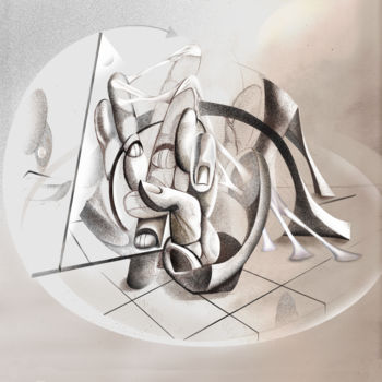 Peinture intitulée "esperimento-copia.j…" par Evaldo Amatizi, Œuvre d'art originale