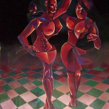 Painting titled "rosso.jpg" by Evaldo Amatizi, Original Artwork, Oil