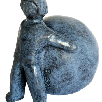 Skulptur mit dem Titel "Mon monde" von Eva Rouwens, Original-Kunstwerk, Bronze