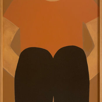 Malerei mit dem Titel "Kimi" von Eva Rouwens, Original-Kunstwerk, Acryl Auf Keilrahmen aus Holz montiert