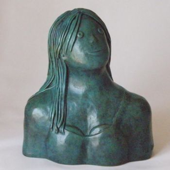 Scultura intitolato "Lucie - bronze 1/8…" da Eva Rouwens, Opera d'arte originale, Metalli