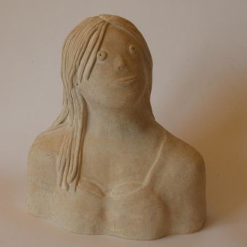Sculpture titled "Lucie - résine 26 cm" by Eva Rouwens, Original Artwork, Resin