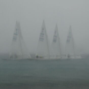 Fotografie getiteld "Marine fog2" door Gilbert Le Vast, Origineel Kunstwerk, Digitale fotografie