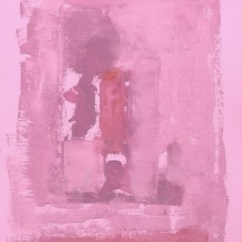 Картина под названием "Rosa abstracta" - Eva Tomé, Подлинное произведение искусства, Масло