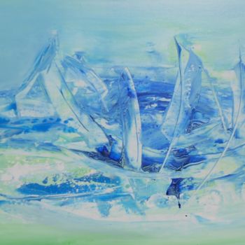 Painting titled "n-197-les-voiles.jpg" by Eve Charlouty, Original Artwork, Acrylic