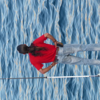 Photographie intitulée "Le pêcheur" par Eve Cloarec, Œuvre d'art originale, Photographie numérique