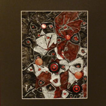Картина под названием "LES YEUX DU CYCLONE" - Eve Cloarec, Подлинное произведение искусства, Другой