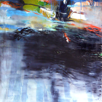 Painting titled ""27 février 2015"" by Eve Clair, Original Artwork, Oil