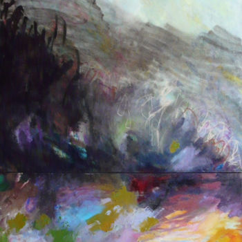 Картина под названием "27 avril 2015" - Eve Clair, Подлинное произведение искусства, Масло