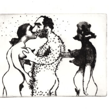 Printmaking titled "Sur les choses de l…" by Eve Clair, Original Artwork, Engraving