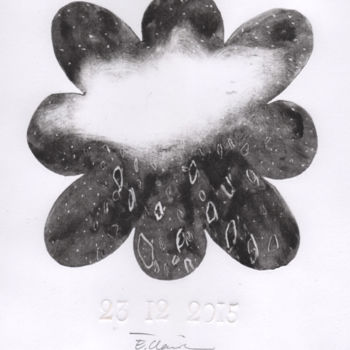 Incisioni, stampe intitolato "23 décembre 2015" da Eve Clair, Opera d'arte originale, Monotipo