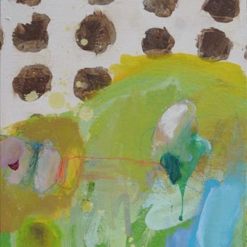 Malerei mit dem Titel "Petit paysage" von Eve Clair, Original-Kunstwerk, Acryl