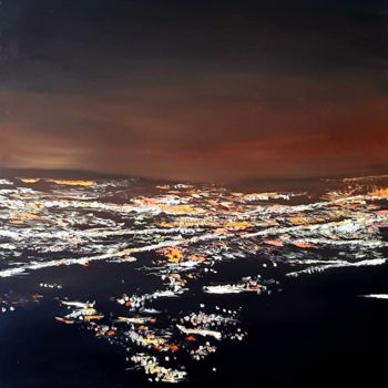 Painting titled "Lights" by Evelina Agata, Original Artwork, Oil