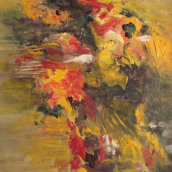 Painting titled "Comme un bouquet de…" by Evelyne Attard, Original Artwork, Acrylic