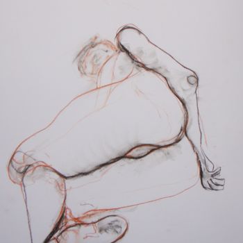 Dessin intitulée "sans titre 14" par Evelyne Cassan, Œuvre d'art originale, Pastel