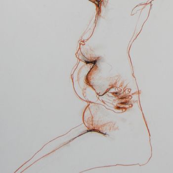 Рисунок под названием "sans titre 8" - Evelyne Cassan, Подлинное произведение искусства, Пастель