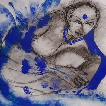 Dessin intitulée "la marsa" par Evelyne Cassan, Œuvre d'art originale, Pastel