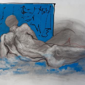 Desenho intitulada "lanzarote" por Evelyne Cassan, Obras de arte originais, Pastel