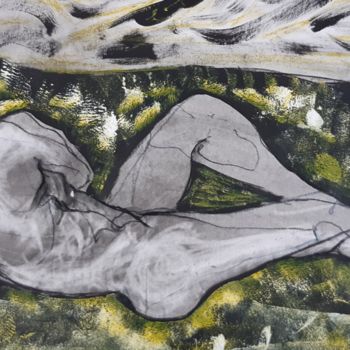 Рисунок под названием "lanzarote 2" - Evelyne Cassan, Подлинное произведение искусства, Пастель