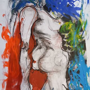 Рисунок под названием "ibiza" - Evelyne Cassan, Подлинное произведение искусства, Пастель