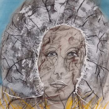 Dessin intitulée "24 fevrier: Lilia" par Evelyne Cassan, Œuvre d'art originale, Pastel
