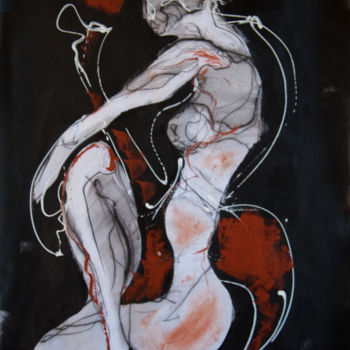 Peinture intitulée "Sans Titre" par Evelyne Cassan, Œuvre d'art originale, Acrylique