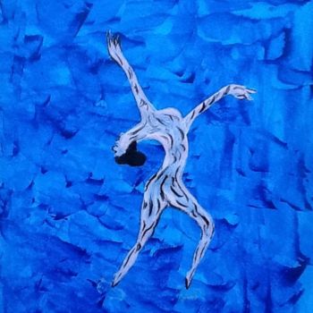 Painting titled "Danseuse" by Evelyne Challab, Original Artwork